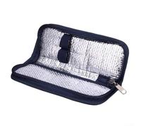 Kivivaka Diabetic Supply Case 20cm for Air Travel Organised(Navy) | for tsa friendly design, fits carry-on, secure zipper, air travel ready, compact 20cm size