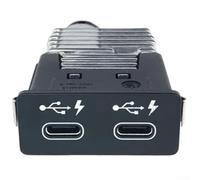Kivivaka Dual-Head USB Interface 84105A57B32 For BMW 7 Series X2 X4 M Entertainment System Input Socket Port Car Audio Adapter