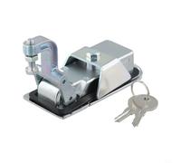 Kivivaka Flush Mount Compression Push Lock Latch For Marine, Camper, Trailer And Toolbox - Zinc-Plated Steel, 52Mm With 2 Keys