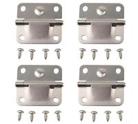 Kivivaka for Heavy Duty Stainless Steel Cooler Hinge Set for Coleman, 2x2 Inch Replacement Parts with Screws, 4-Pack Repair Kit for Outdoor Camping Ice Boxes