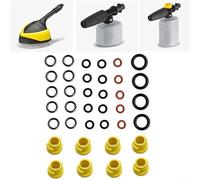 Kivivaka For Karcher K2 K3 K4 K5 K6 Pressure Washer Nozzle O-Ring Seal Set 2.640-729.0, 8 Nozzles & Washers