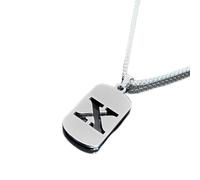 Kivivaka for sterling Silver Letter Necklace for Women - Dainty Initial Pendant with Adjustable Chain 41-50cm - Personalised Name Jewelry (Letter of X)