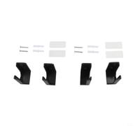 Kivivaka for Surge Protector Fixator No Drill 2 Sets Power Strip Wall Mount Holder for Socket Fixer Desk Organizer Sliding Design Holder Black(Black)