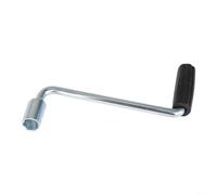 Kivivaka Galvanized Iron 19mm Socket Crank Handle, 220mm Manual Trailer Jack Replacement Part for Leveling RV Legs