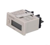 Kivivaka H7EC-BLM Electronic Punch Counter 6 Digit Accumulated Timer Digital Display for Automation Control Systems No Voltage/DC 6-36V/AC 110-220V(No voltage)