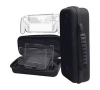 Kivivaka Hard Shell Carrying Case for ROG for Xbox with Screen Protector - Shockproof Travel Storage Bag for Console and Accessories - Black 32x16x8cm(A Set)
