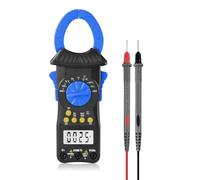 Kivivaka High Accuracy Digital Clamp Meter Auto Range Multimeter AC DC Current Tester with True RMS, 600A 600V, Data Hold, Large Jaw, Blue blue