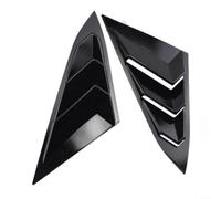 Kivivaka Matte Black Carbon Rear Side Vent Louver for 10th Generation Civic, Triangular Window Air Outlet Cover(Black Spray Paint)
