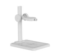 Kivivaka Microscope Stand with Adjustable Height, 1.26-Inch Round Clamp, Stable Base with Scale, for Digital Microscope, Black White