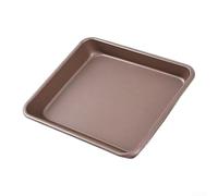 Kivivaka Nonstick Carbon Steel Bread Pan for Baking Loaf Cakes - Rectangular Oven Tray 27x23cm Deep Dish(B)