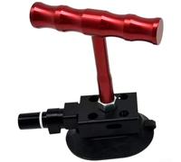 Kivivaka Oval Base Suction Cup Dent Puller Red T-Bar Design - Auto Body Dent Removal Tool for Paintless Repair of Car Door Dings and Hail Damage on Metal Panels