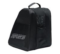 Kivivaka Oxford Cloth Skate Carry Bag Ice, Roller & Inline Skates 41x25x39cm, 3-Layer Design, Adjustable Strap, Blue/Black/Pink/for Red Black