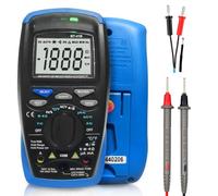 Kivivaka Professional Digital Multimeter with Auto Ranging, True RMS, NCV Voltage Detection and Large Backlit LCD Display, Blue