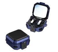 Kivivaka Protective Cover for Galaxy Buds 4/4 Pro with Secure Lock - Heavy Duty Phone Cover Style Stand Function Shockproof Case Red Yellow Blue Green Purple(Blue)