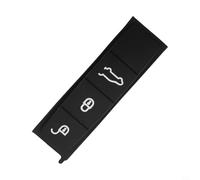 Kivivaka PU Rubber Key Shell Button Pad, Replacement for Porsche for Panamera 2017 to 2020, for Cayenne 2018 to 2020, 911 and Taycan 2019 to 2020, Black(B)