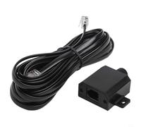 Kivivaka Remote Subwoofer Bass Knob Controller 12V Car Audio Level Gain Adjuster with 5m 4-Core Cable for System Installation(3.5m+4core)