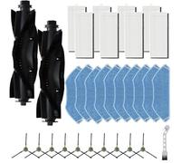 Kivivaka Replacement Parts Kit for Lefant M2 / M2S / M2 Pro / M2S Pro Robot Vacuum CleanerMain Brush, Side Brushes, Filterand Microfiber Mop Cloths(B)