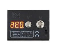 Kivivaka Resistance Tester Ohmmeter for Atomizer Coils, 0.01-20Ω Range, with Wire Burning & Charging Function, Black First generation