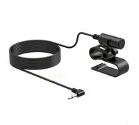 Kivivaka Rotatable External Car Microphone, 5M Cable Clip-On Mic with Cardioid Pattern for Car Audio Headset