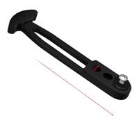 Kivivaka Rubber T Hook 4 Hole Marine Fitting for Ladder Bundling - Boat Hook Anchor Rope Mooring Rope Utility Hooks Black 15.2cm(3)