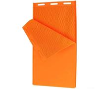 Kivivaka Silicone Beehive Foundation for MOLD 44x28cm Soft Flexible for HONEYCOMB Maker for DIY Wax for NEST Building for BEEKEEPING Tools 2 Pieces(Orange)