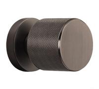 Kivivaka Single Sided Invisible Door Lock Concealed Zinc Alloy Silent Operation for Interior Wood Doors Black Gray(Steel Gray)