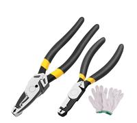 Kivivaka Sliding Screw Removal Pliers, Anti-Slip, Broken Wire Removal Tool, Chrome Vanadium Steel, 150mm/6inch, Black and Silver 6 and 9 inch