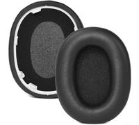 Kivivaka Soft Protein Leather Ear Pads for Sony WH-1000XM5 Headset Replacement Extra Thick Memory Foam Cushions for Noise Reduction Black(Black 27 B28)
