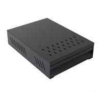 Kivivaka Stainless Steel Coffee Knock Box Drawer, Detachable Design Cleaning, Space-Saving Grounds Disposal Container Home Cafe Office, Black 35x25x9.5cm