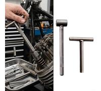 Kivivaka T-Type Valve Adjusting Wrench Set for Motorcycle and Scooter Engine Clearance Repair, Compact 2-Piece Metal Tools