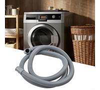 Kivivaka Washing Machine Drain Hose Extension Tube 2m-5m PP Corrugated Waste Outlet Pipe with Clip for Sink Dishwasher(5m)