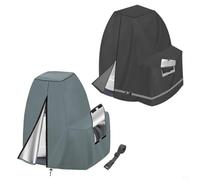 Kivivaka Waterproof 420D Oxford Sand Filter Pump Cover for Intex 12-16 Inch, 25.9x24.4x28.3 In Outdoor Guard with Easy Zipper(gray)