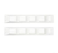 Kivivaka White Rectangular Ventilation Grill Cover 17.71x2.75 Inch UV Proof ABS Air Vent for RV Boat Cabinet Repair