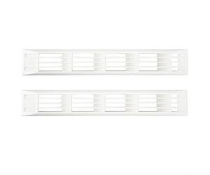 Kivivaka White Rectangular Ventilation Grill Cover 17.71x2.75 Inch UV Proof ABS Air Vent for RV Boat Cabinet Repair