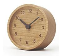 Kivivaka Wood Table Clock with Quiet Non-Ticking Movement, Small Decorative Desk Clock for Shelf Mantel Bedside, Home Decor for Living Room Bedroom Office Interior