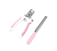 KIVMTAR Dog Nail Clippers for Large Dogs, Pet Nail Clipper Kit for Small & Large Dogs & Cats，Dog Nail Clippers for Dogs and Cats - Safe and Easy to Use，Professional Dog & Cat Nail Trimmers (Pink)
