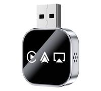 Kivont 3 in 1 Adapter, 2026 Upgrade Mini Wireless Car-play Adapter, Kivont 3 in 1car Adapters, Plug and Play Car Adapters, for Car Play (Android,Silver)