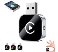 Kivont 3 in 1 Adapter, 2026 Upgrade Wireless Carplay Adapter, for iPhone with 2.4/5ghz WiFi and Bluetooth 5.0, Plug and Play, Stable Connection & No Latency (Silver)