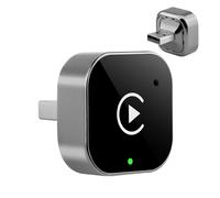 Kivont 3 in 1 Adapter, 2026 Upgrade Wireless Carplay Adapter for iPhone with 2.4/5ghz WiFi & Bluetooth 5.0, Plug and Play, Fast Stable Connection for iPhone/Android for Car (B for Dual System)