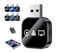 Kivont 3 in 1 Adapter, 2026 Upgrade Wireless Carplay Adapter for iPhone, with 2.4/5ghz WiFi, Plug and Play, Low Latency for Car Play&Android Auto (E,for Android)