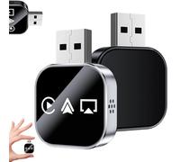 Kivont 3 in 1 Adapter, 2026 Upgrade Wireless Carplay Adapter, Kivont 3 in 1car Adapters with 2.4/5GHz WiFi and Bluetooth 5.0, Plug and Plays, for Car Play&Android Auto (D,for Apple)