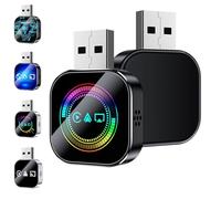 Kivont 3 in 1 Adapter, Kivont 3 in 1 Car Adapter, 2026 Upgrade Mini Wireless Carplay Adapters, Plug & Play, Fast Response & Stable Connection (C,For Android)