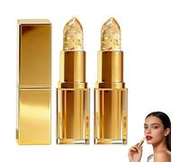 Kivora Lipstick, 2PCS PH Adjusting Lipstick, Kivora Signature Lipsticks, Colour Changing Lip stick, PH Lip sticks Long Lasting 24 Hours with Gold Foil, Glossy Shine Lip Gloss, Deep Nourishment