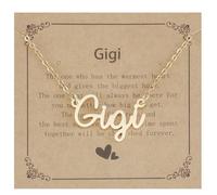 Kivosliv Gigi Gifts for Grandma Jewelry from Grandson Women Mothers Day Ideas Gold Necklace for Gigi