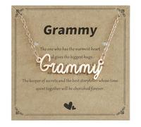 Kivosliviz Gifts for Grammy Birthday from Grandson Grandkids on Wedding Day Women Best Grammy Necklace