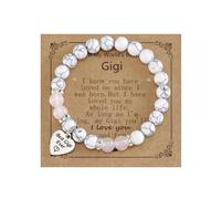 Kivosliviz Gigi Gifts for Mothers Day Jewelry Grandson Grandkids Women Present Gigi Beaded Bracelet