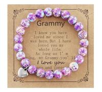 Kivosliviz Grammy Gift for Grandma from Granddaughter Bracelet Women Birthday First Time Grammy Bracelet