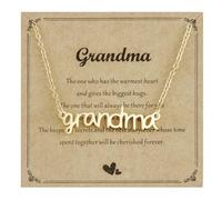 Kivosliviz Grandma Necklace for Women Gifts Mothers Day Jewelry for Grandmother Personalized Grandma Necklace