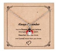 Kivosliviz Ladybug Pendant Necklace Gifts for Women Jewelry Ladybugs Charm Inspirational Ladybug Necklace, Medium, Zinc, No Gemstone