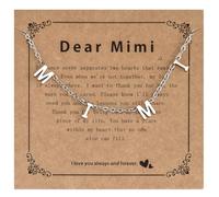 Kivosliviz Mimi Gift from Grandson Granddaughter Women Mothers Day Grandma Jewelry Ideas Mimi Necklace